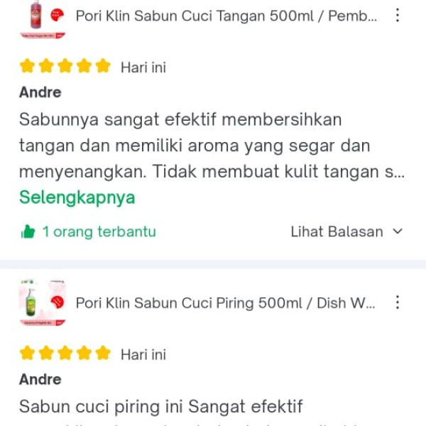 Ulasan Tokopedia- 06- Produk Maklon PKRT
